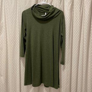 Goo Yoo Long Sleeve Turtleneck A-Line Dress